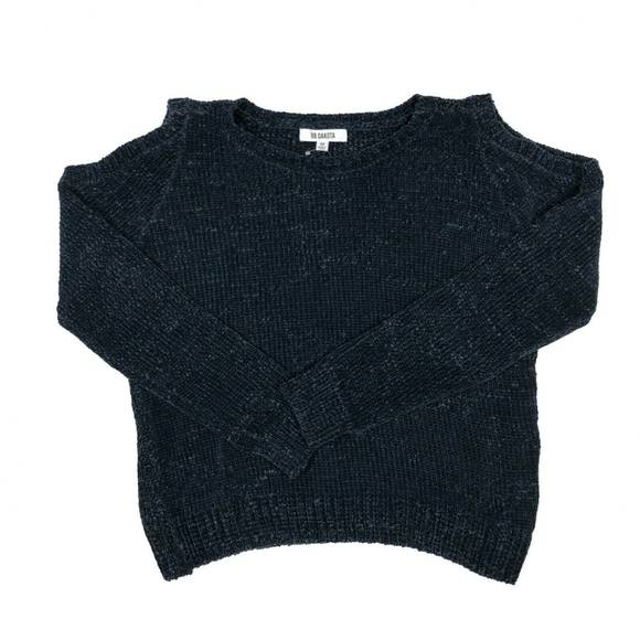 BB Dakota Velour Sweater Dark Blue NWT Sz M - Picture 5 of 8